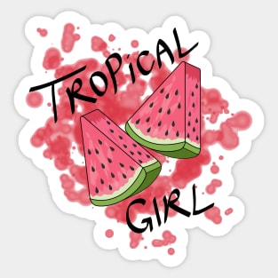 Tropical Girl - Watermelon Sticker